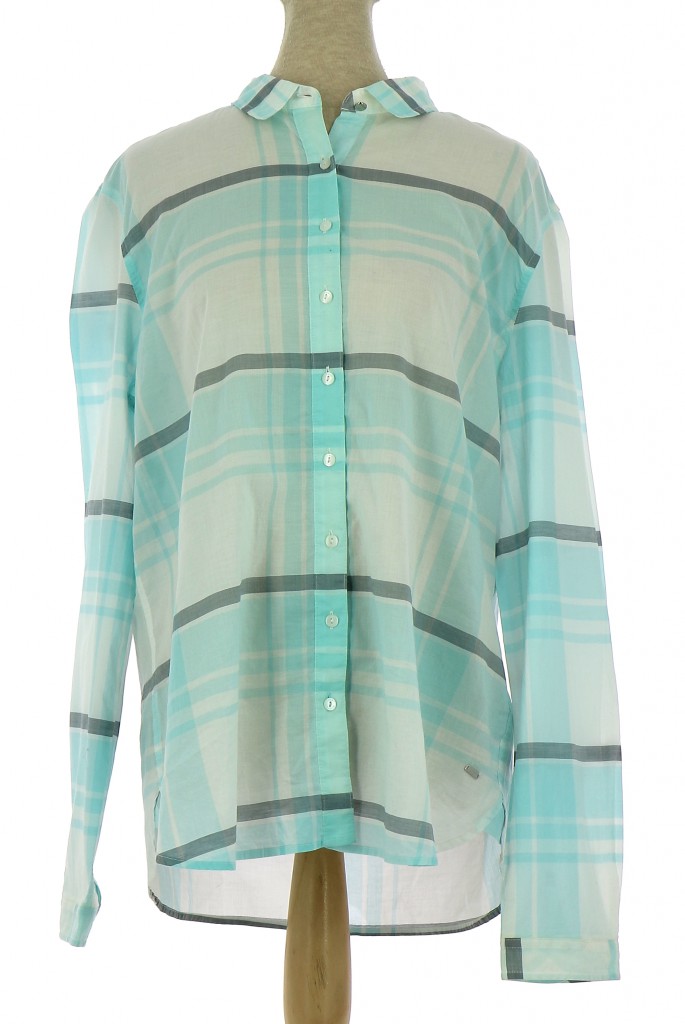Vetements Chemise TOMMY HILFIGER TURQUOISE