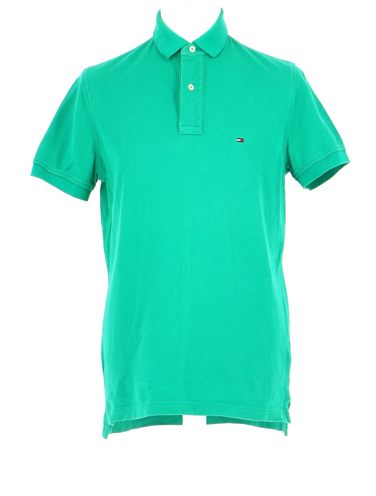 Vetements Polo TOMMY HILFIGER VERT CLAIR